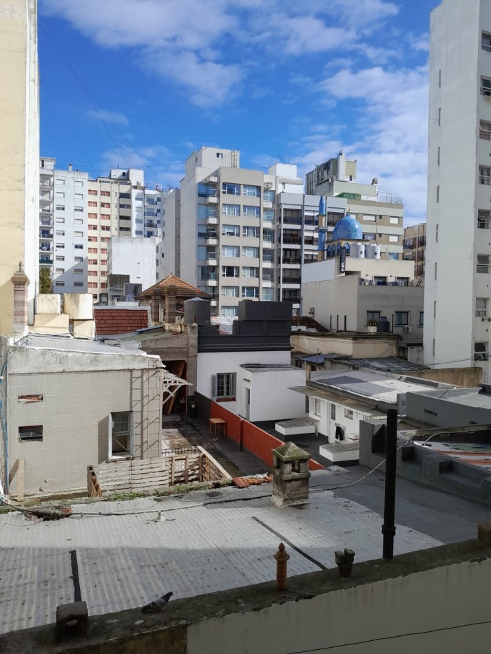 1 amb al cfte abierto- con ventanal- amoblado y reciclado-MdP