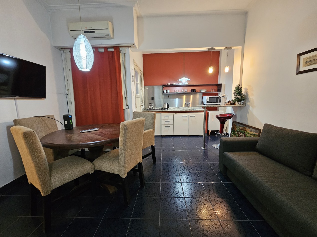 DEPARTAMENTO 2 AMBIENTES CON PATIO FRENTE AL MAR