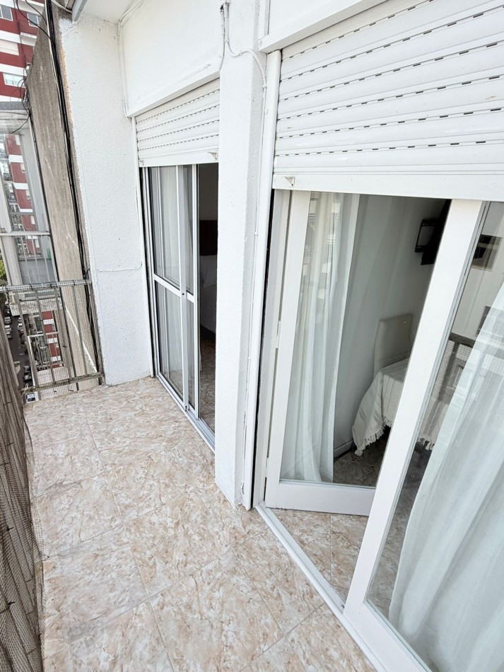 1 ambiente dividido al frente con balcon saliente en venta mar del plata