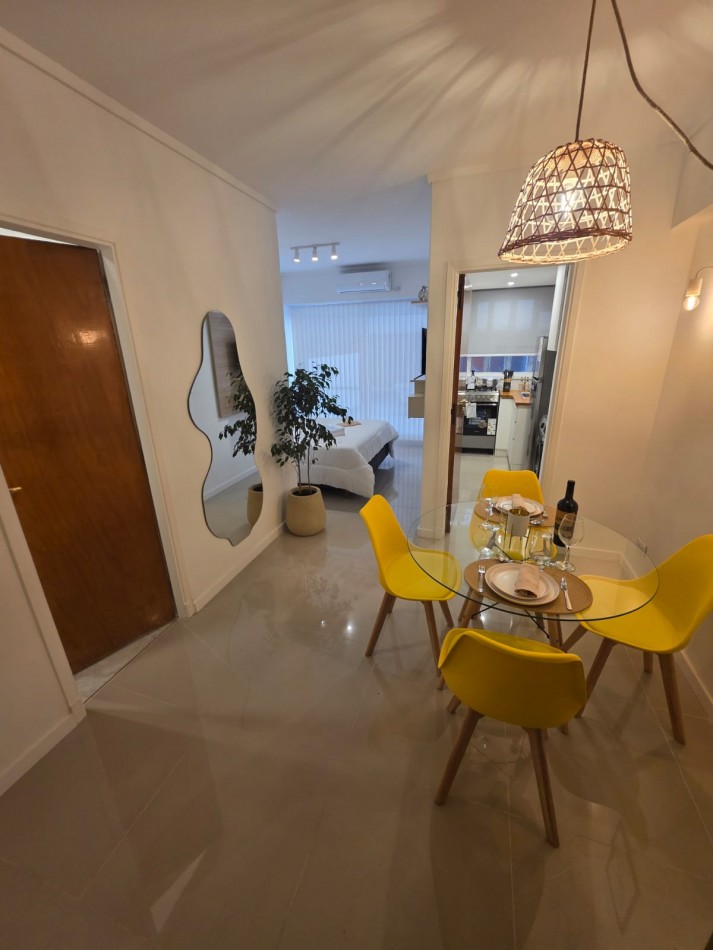 Departamento 1 ambiente con patio en venta 