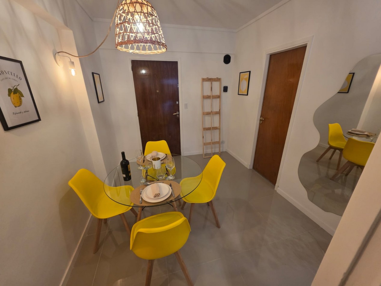 Departamento 1 ambiente con patio en venta 