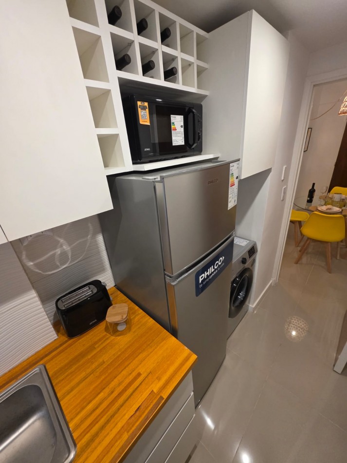 Departamento 1 ambiente con patio en venta 