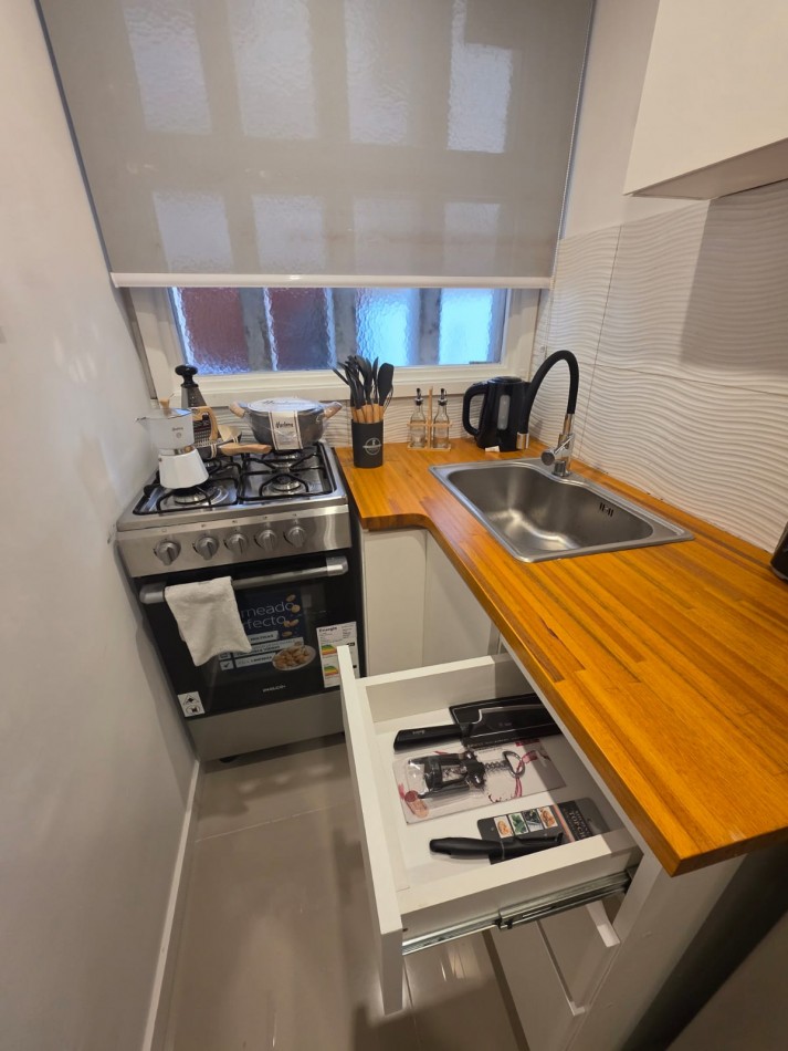 Departamento 1 ambiente con patio en venta 